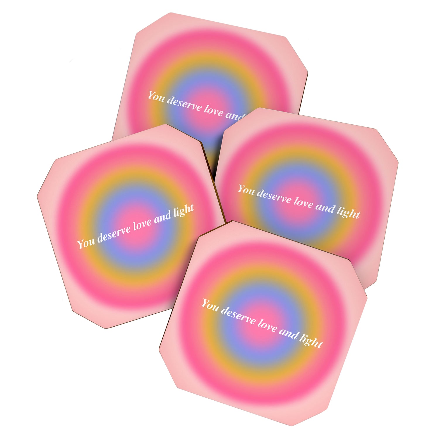 You Deserve Love And Light - Aura Gradient  Coaster Gallery Image 1