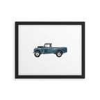 Blue Truck Framed Art Print Gallery Image 5