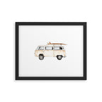 Surf Vintage Minivan Framed Art Print Gallery Image 5