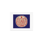 Atlanta Georgia Baseball - Hand Drawn, Script Typography Art Print Gallery Image 1