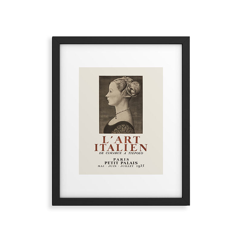  1935 French Art Exhibition Poster - Italian Art from Cimabue to Tiepolo Framed Art Print Gallery Image 6