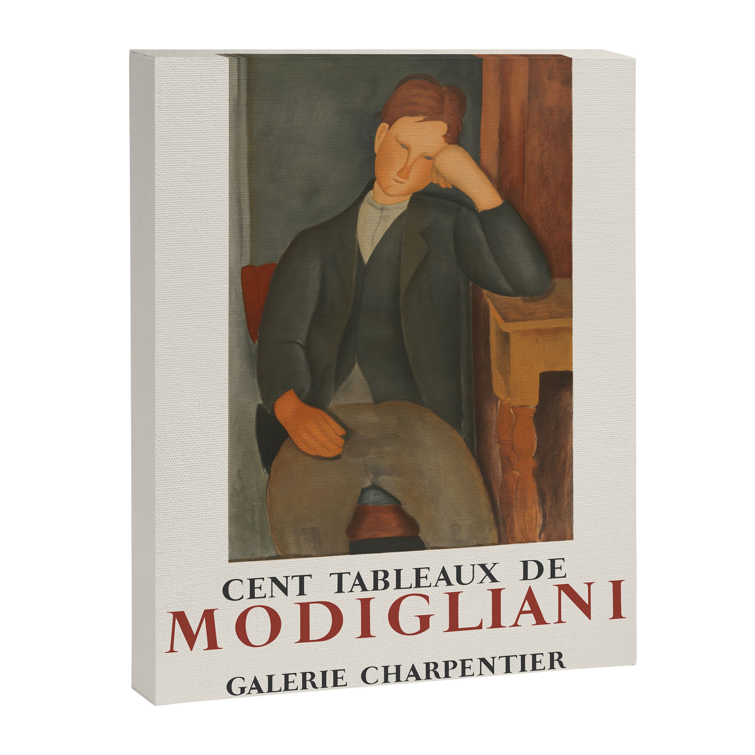 Amedeo Modigliani Vintage Exhibition Poster, 1958 Canvas Print Gallery Image 6
