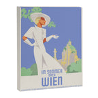 Art Deco Vintage Travel Poster - Spend Summer Days in Vienna, 1930s Canvas Print Gallery Image 6
