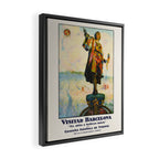 Barcelona Vintage travel poster, 1920s  Framed Canvas Print Gallery Image 2