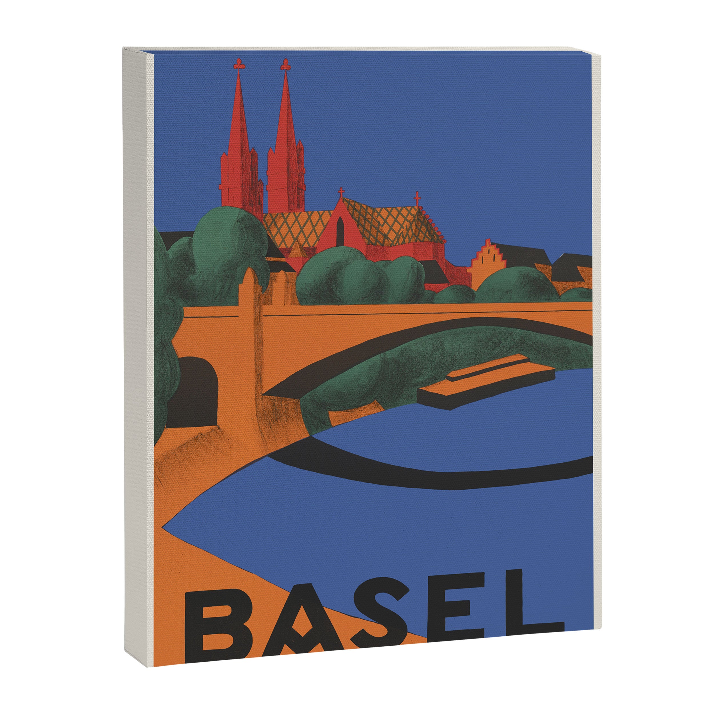 Basel, Switzerland Travel Poster, 1937 Canvas Print Gallery Image 6