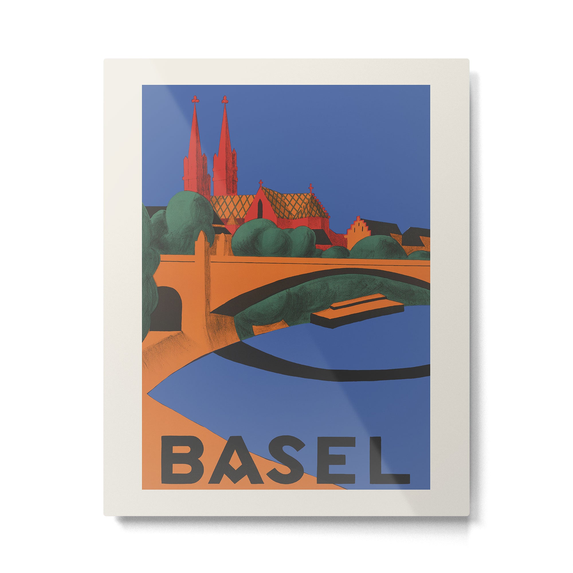 Basel, Switzerland Travel Poster, 1937 Metal Print Gallery Image 4