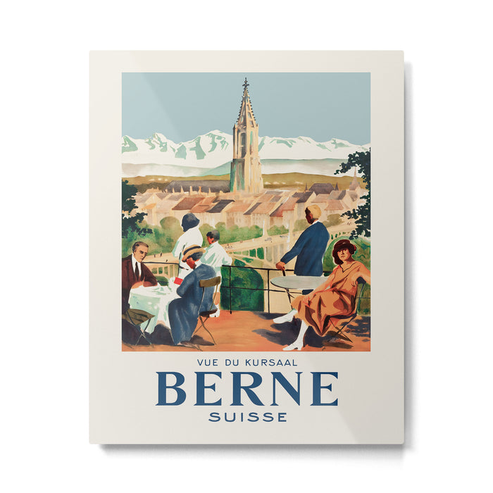 Bern, Switzerland Vintage travel poster, 1930 Metal Print Gallery Image 1