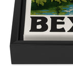 Bex Vintage Swiss Travel Poster, 1930s Framed Canvas Print Gallery Image 3