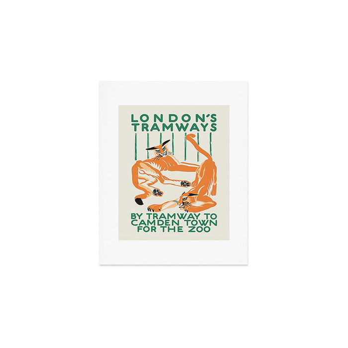 Camden Town, London - Vintage Zoo poster, 1925 Art Print Gallery Image 1