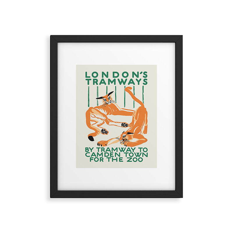Camden Town, London - Vintage Zoo poster, 1925 Framed Art Print Gallery Image 5