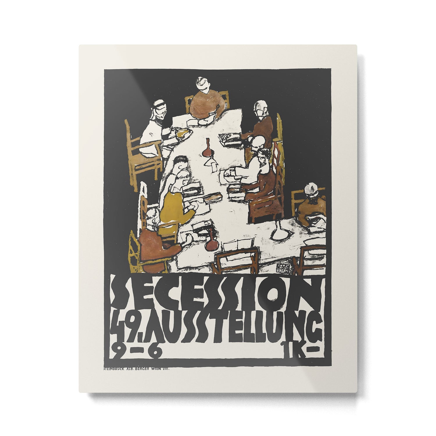 Egon Schiele Vintage Exhibition Poster, 1918 Metal Print Gallery Image 4