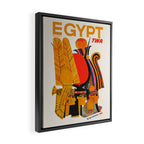 Egypt Vintage Mid Century Travel Poster, 1960 Framed Canvas Print Gallery Image 2