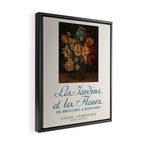 Floral Still Life French Art Gallery Exhibition Poster, 1965 Framed Canvas Print Gallery Image 2