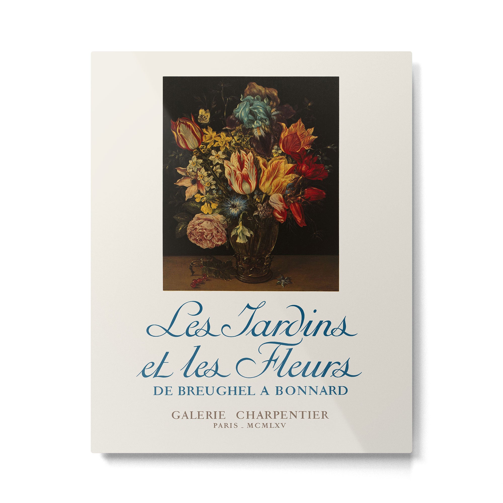 Floral Still Life French Art Gallery Exhibition Poster, 1965 Metal Print Gallery Image 4