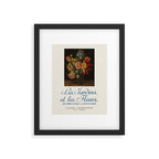 Floral Still Life French Art Gallery Exhibition Poster, 1965 Framed Art Print Gallery Image 5