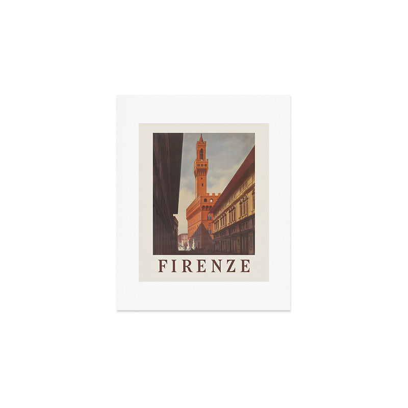 Florence Vintage Travel Poster,  1930s Art Print Gallery Image 1
