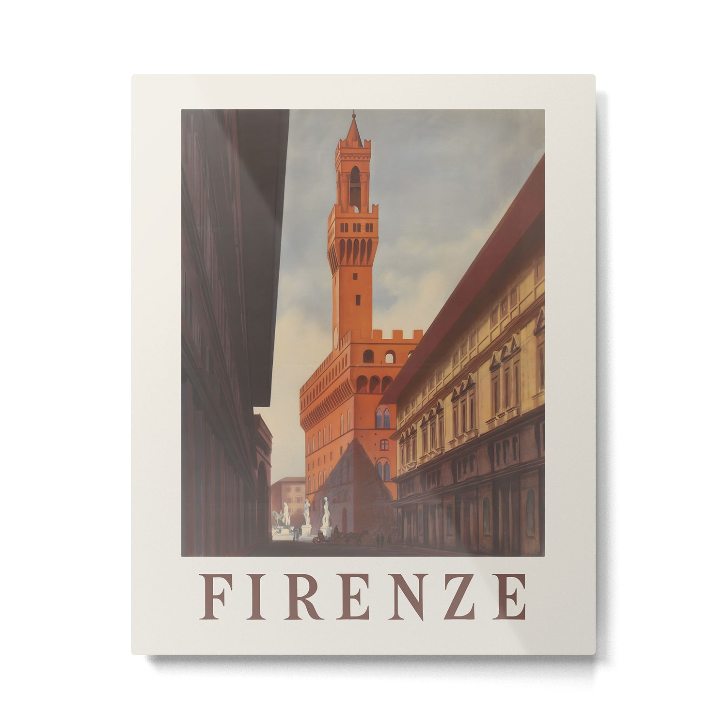 Florence Vintage Travel Poster,  1930s Metal Print Gallery Image 4