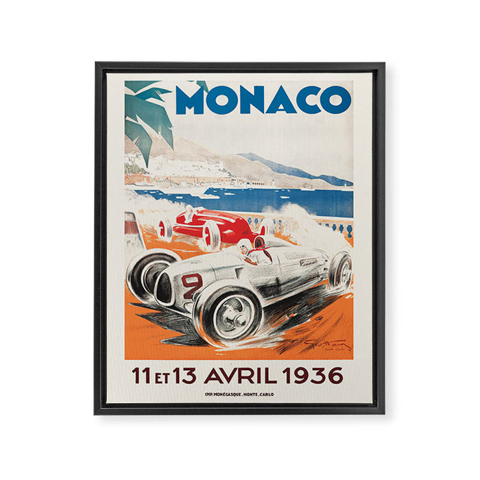 Formula 1  - 1936 Monaco Grand Prix Framed Canvas Print Gallery Image 1