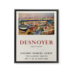 Francois Desnoyer Vintage Art Exhibition Poster, 1960 Framed Canvas Print Gallery Image 6