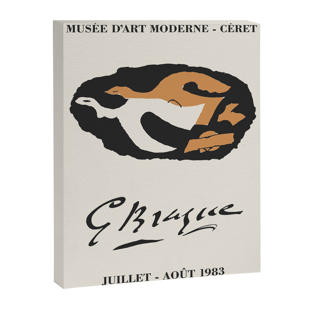 Georges Braque Art Exposition Poster, 1980s Canvas Print Gallery Image 6