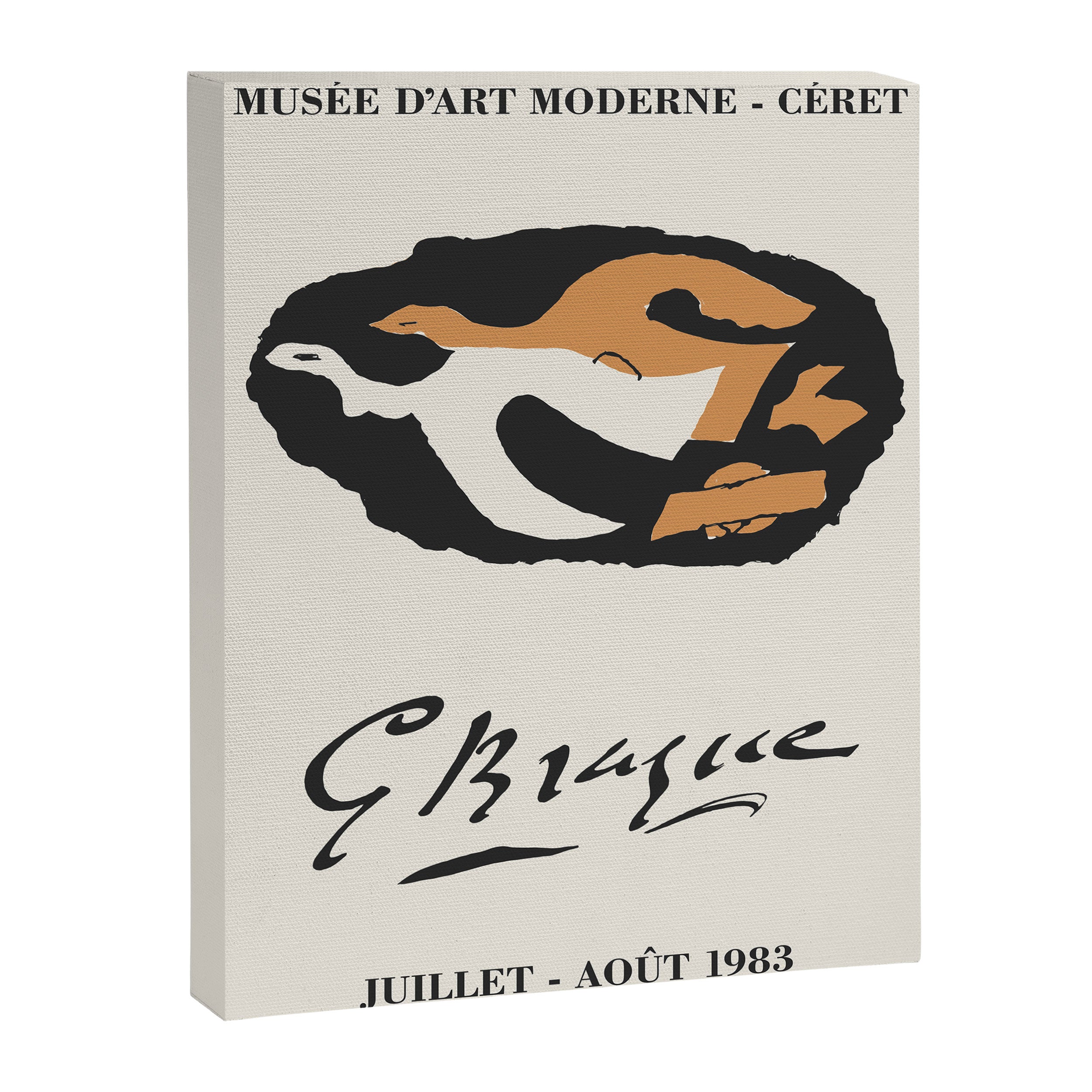 Georges Braque Art Exposition Poster, 1980s Canvas Print Gallery Image 6