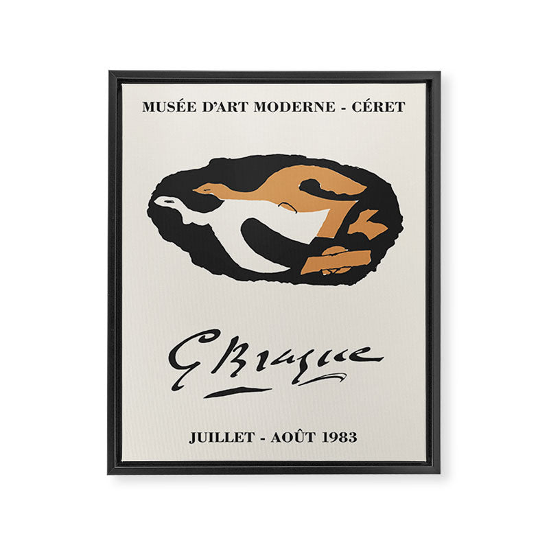 Georges Braque Art Exposition Poster, 1980s Framed Canvas Print Gallery Image 6