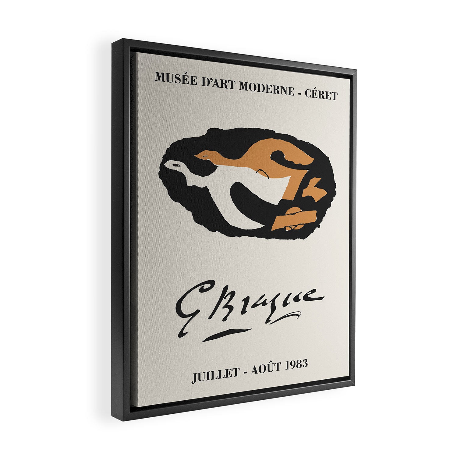 Georges Braque Art Exposition Poster, 1980s Framed Canvas Print Gallery Image 2