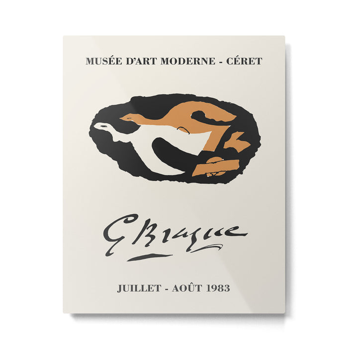 Georges Braque Art Exposition Poster, 1980s Metal Print Gallery Image 1