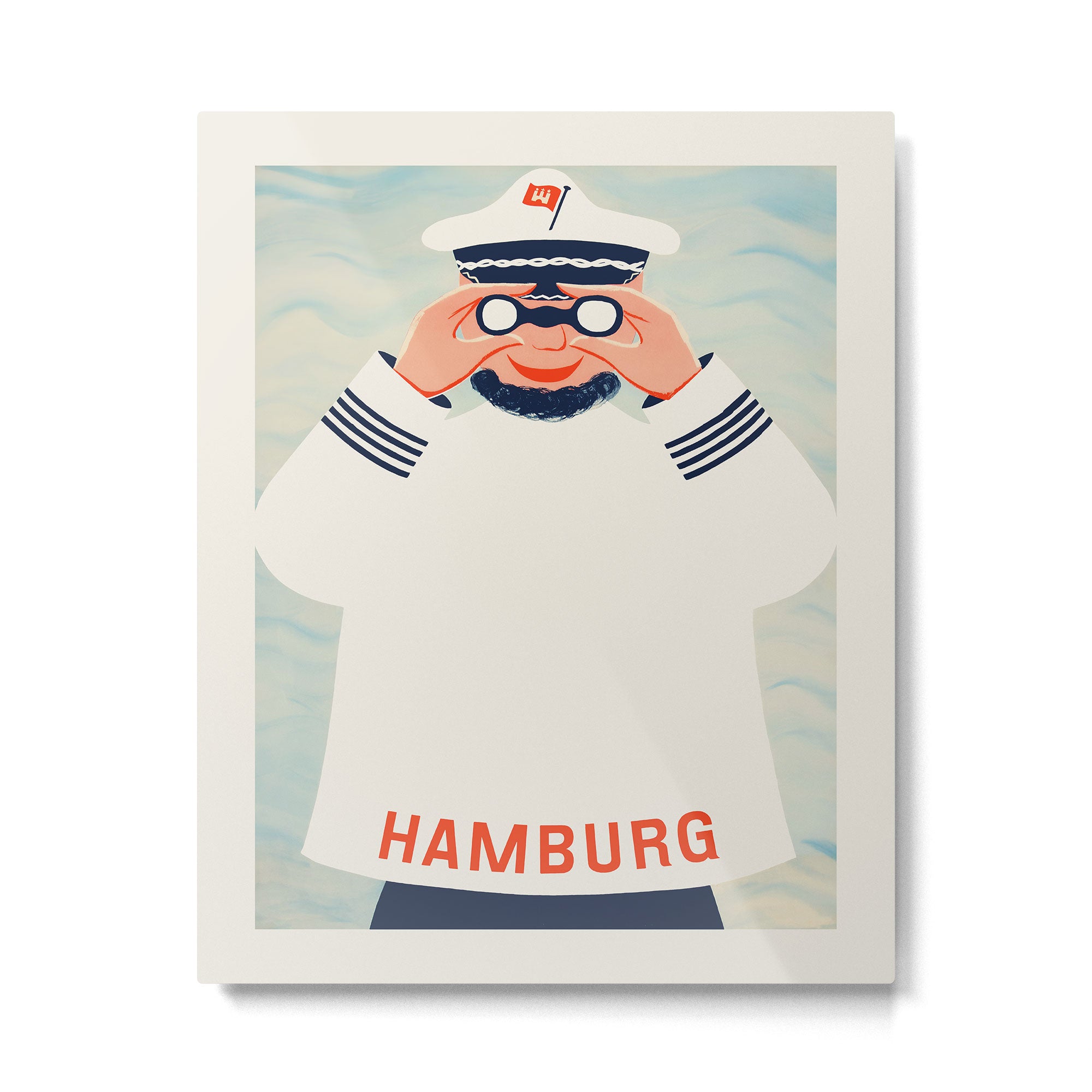Hamburg Germany Vintage Travel Poster, 1958 Metal Print Gallery Image 6