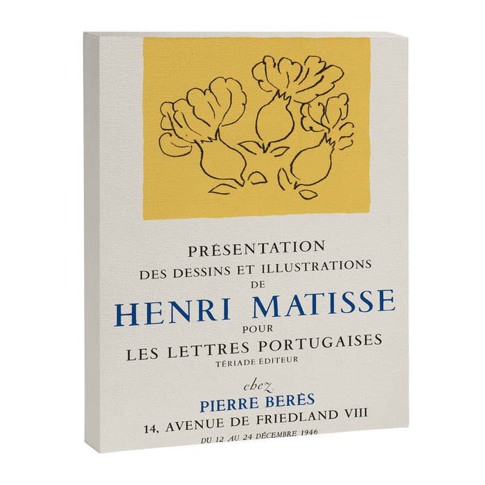 Henri Matisse Art Exhibition Poster, 1946 Canvas Print Gallery Image 1