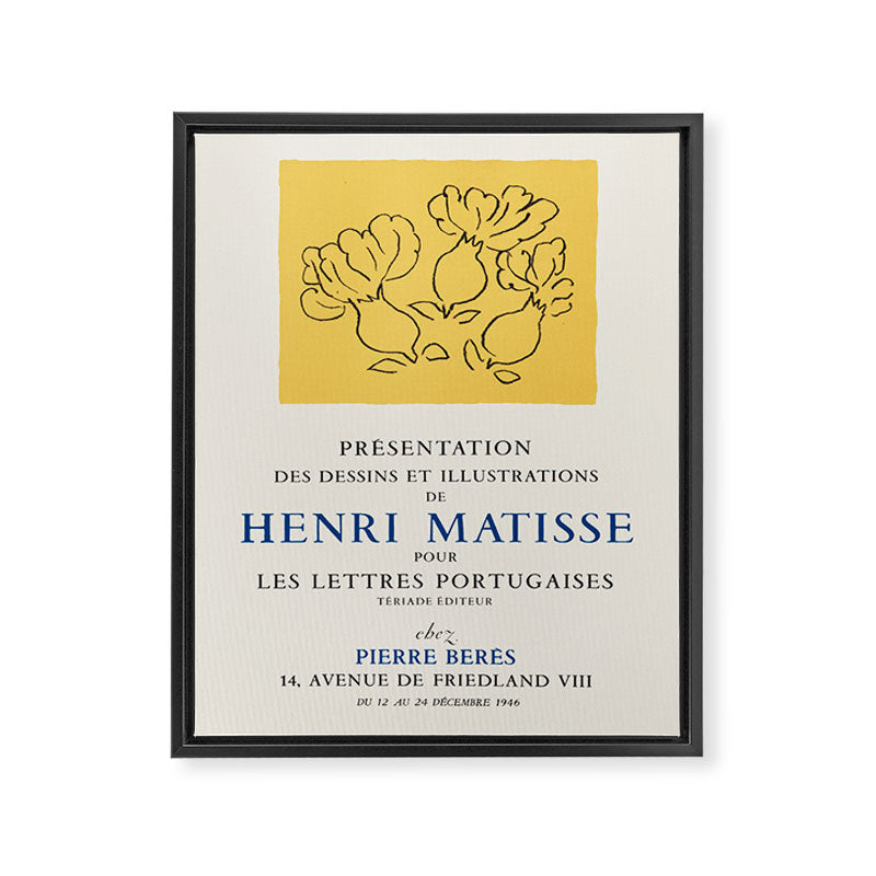 Henri Matisse Art Exhibition Poster, 1946 Framed Canvas Print Gallery Image 6