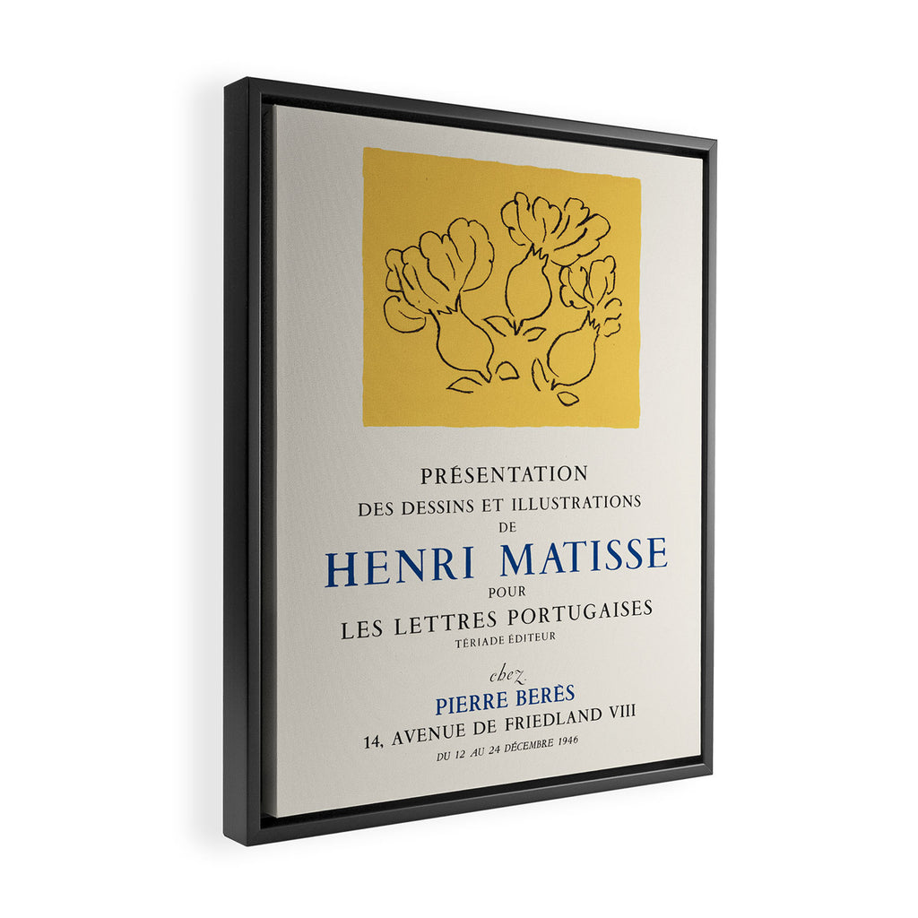 Henri Matisse Art Exhibition Poster, 1946 Framed Canvas Print Gallery Image 2