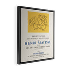 Henri Matisse Art Exhibition Poster, 1946 Framed Canvas Print Gallery Image 2