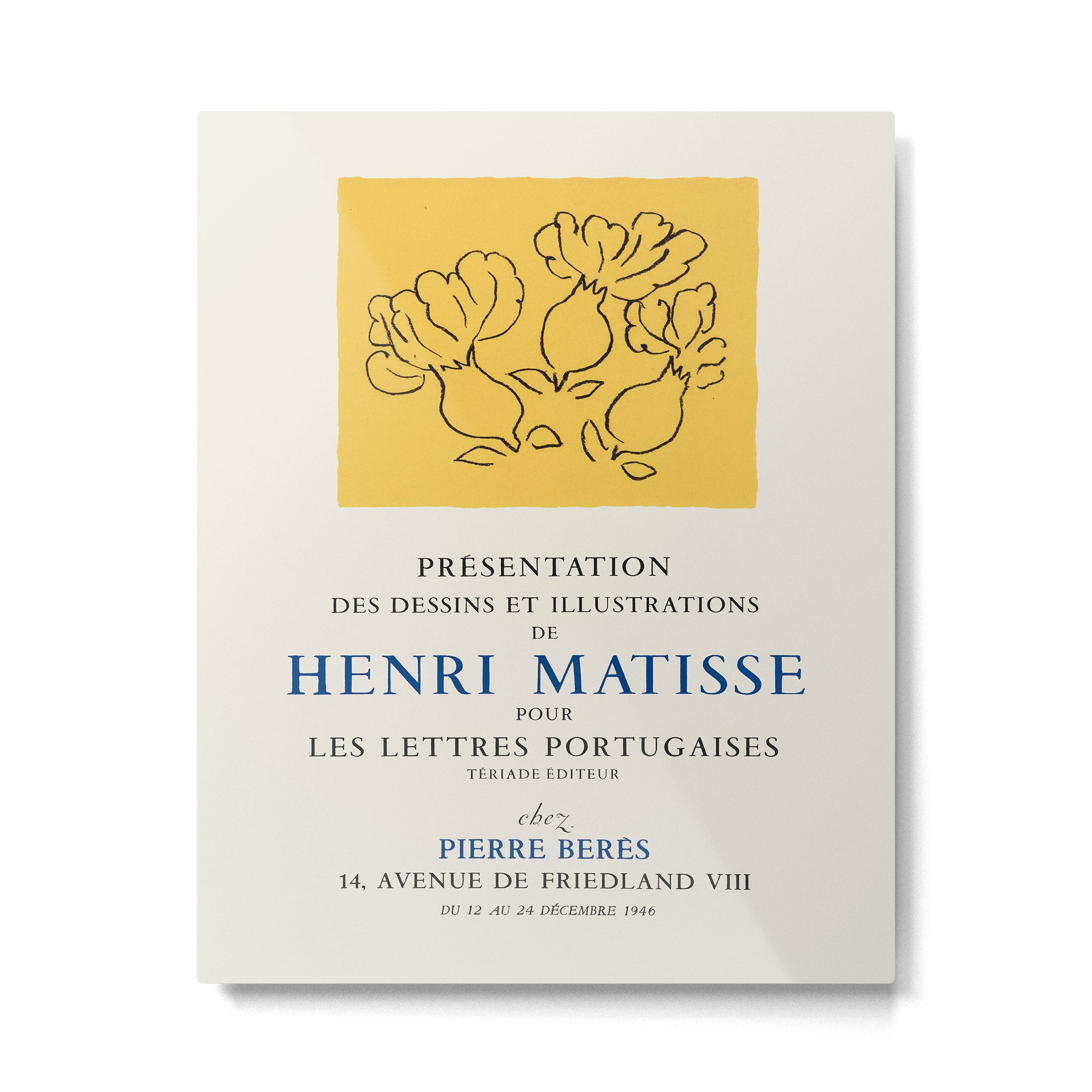 Henri Matisse Art Exhibition Poster, 1946 Metal Print Gallery Image 4