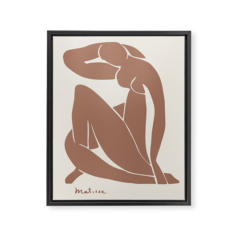 Henri Matisse - Mocha Mousse Nude II, 1952 Framed Canvas Print Gallery Image 6