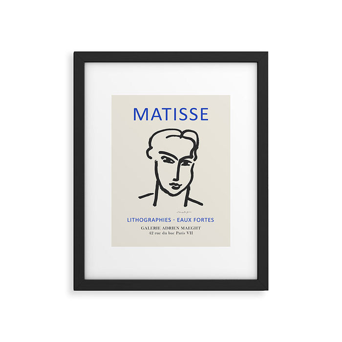 Henri Matisse Vintage Art Exhibition Poster, 1964 Framed Art Print Gallery Image 1