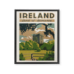 Ireland Land of Romance Vintage Travel Poster, 1930s Framed Canvas Print Gallery Image 6