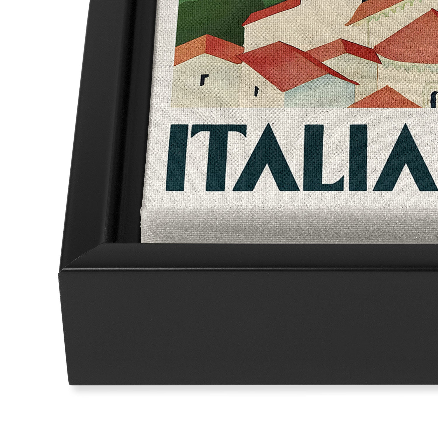 Italian Lakes Vintage Travel Poster, 1930s Framed Canvas Print Gallery Image 3