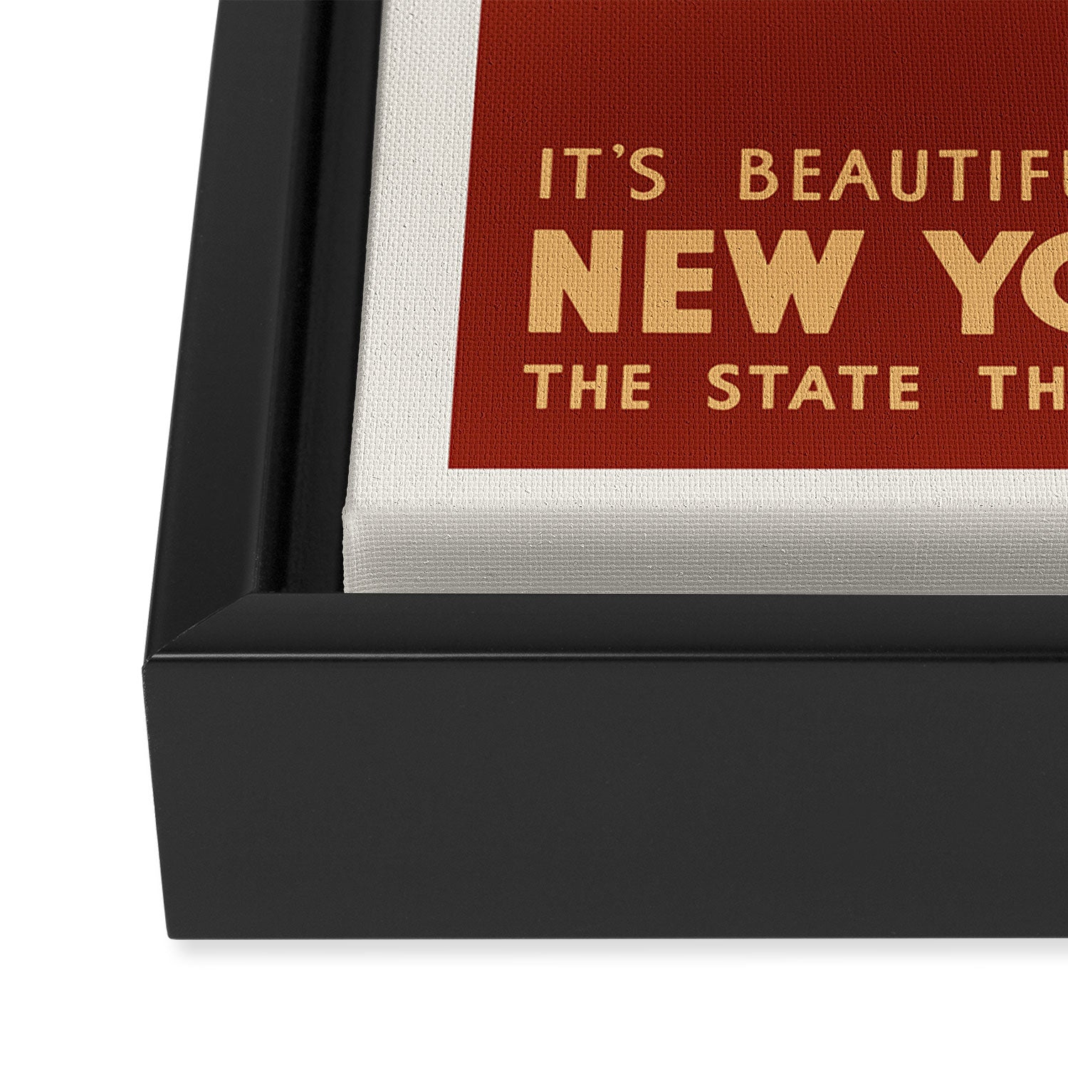 It's Beautiful Now In New York State Framed Canvas Print Gallery Image 3