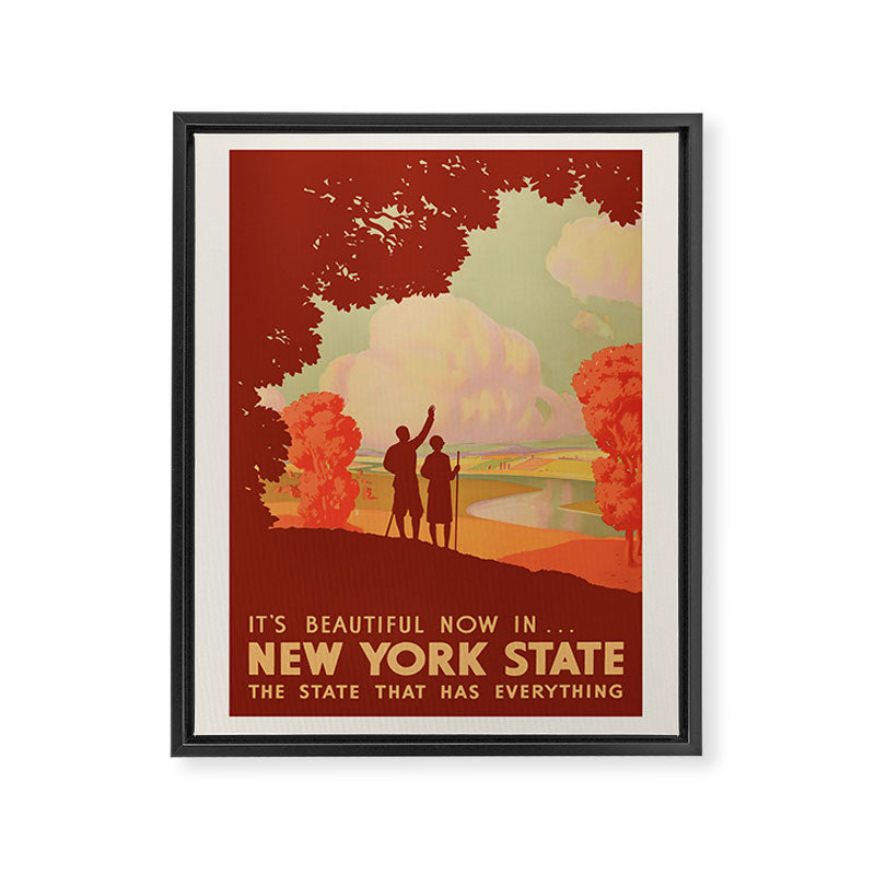 It's Beautiful Now In New York State Framed Canvas Print Gallery Image 6
