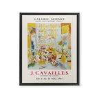 Jules Cavailles Art Exhibition Poster, 1967 Framed Canvas Print Gallery Image 6