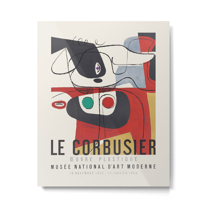 Le Corbusier - Exhibition poster for MusÃ©e National dâArt Moderne, 1954 Metal Print Gallery Image 1