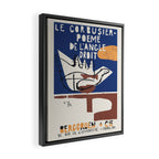 Le Corbusier - Exhibition poster for Poeme de L'Angle Droit 1995 in Paris Framed Canvas Print Gallery Image 2