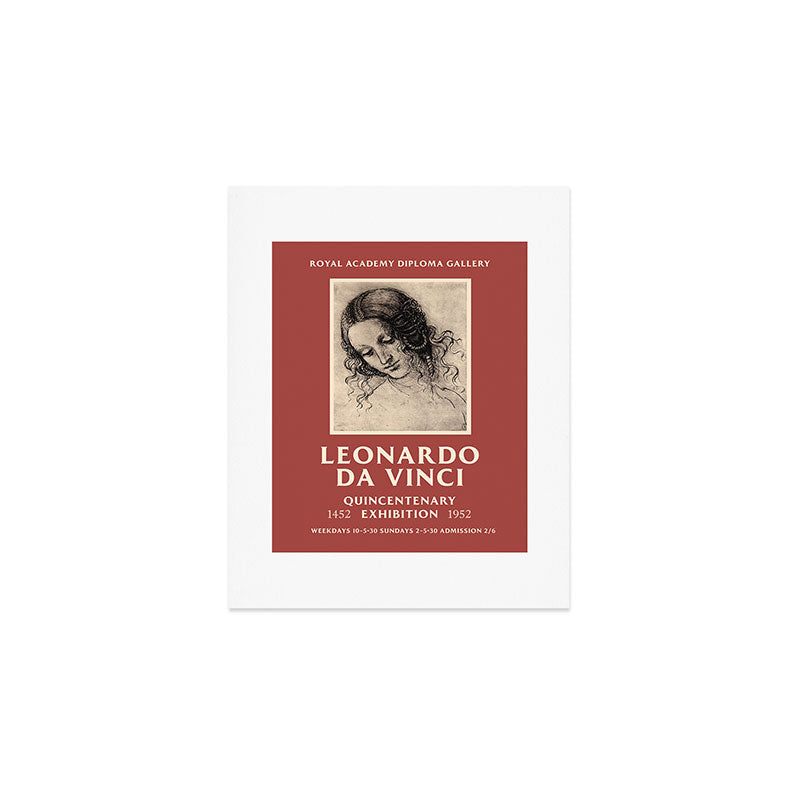 Leonardo Da Vinci Exhibition Poster, 1952 Art Print Gallery Image 1