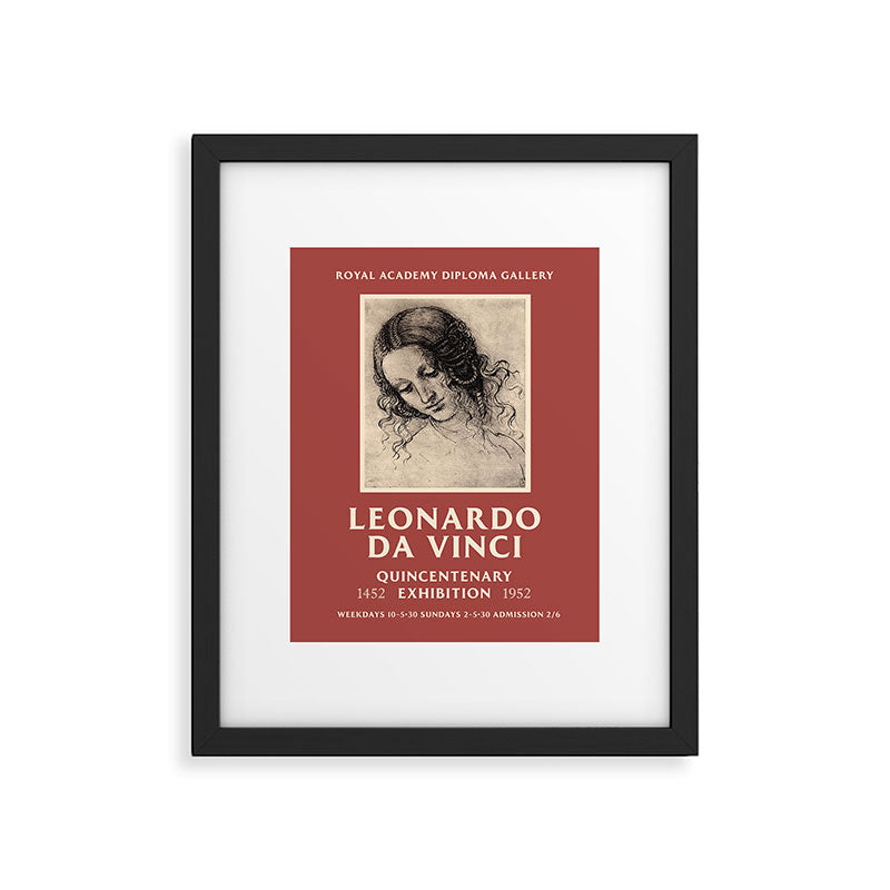 Leonardo Da Vinci Exhibition Poster, 1952 Framed Art Print Gallery Image 5