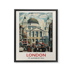 London, It's Quicker by Rail, 1939 Framed Canvas Print Gallery Image 6