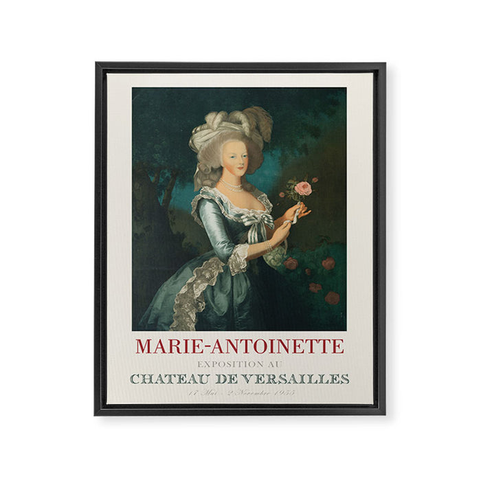 Marie Antoinette - Vintage French Exhibition Poster, 1955 Framed Canvas Print Gallery Image 1