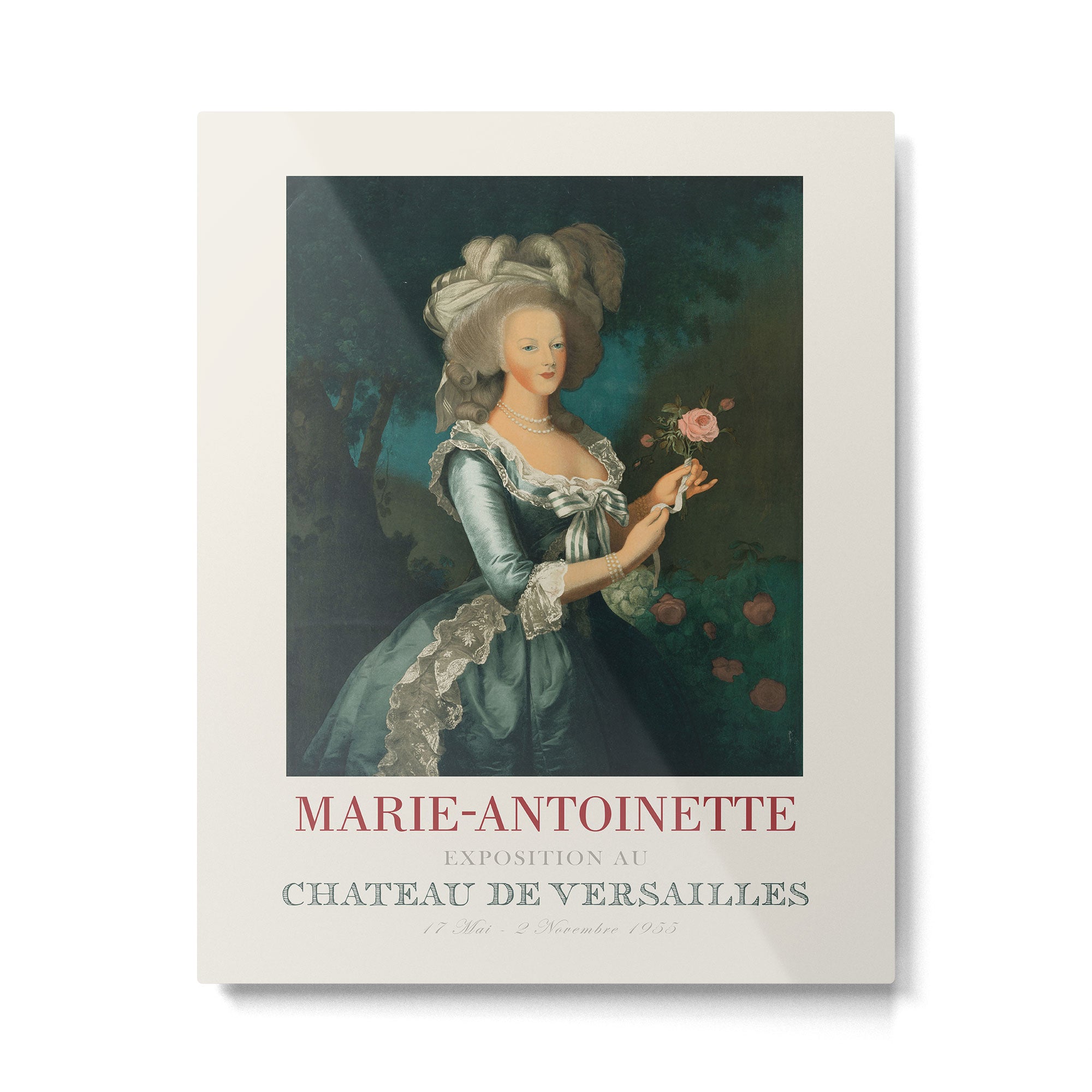 Marie Antoinette - Vintage French Exhibition Poster, 1955 Metal Print Gallery Image 4
