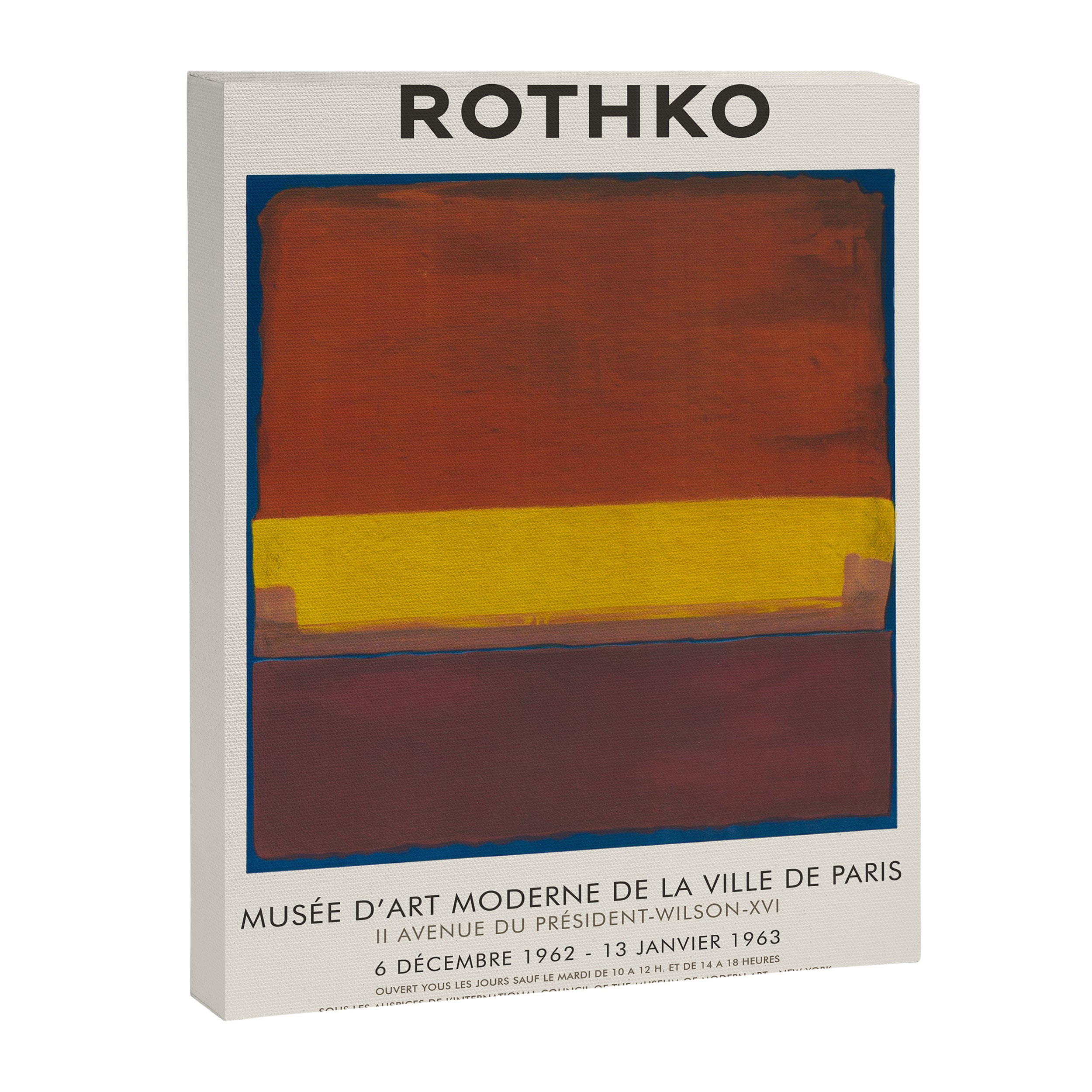 Mark Rothko Vintage Exhibition Poster, 1963 Canvas Print Gallery Image 6