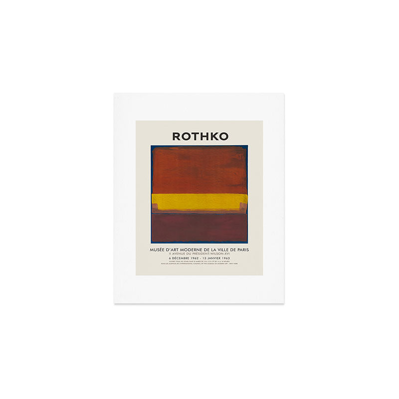 Mark Rothko Vintage Exhibition Poster, 1963 Art Print Gallery Image 1